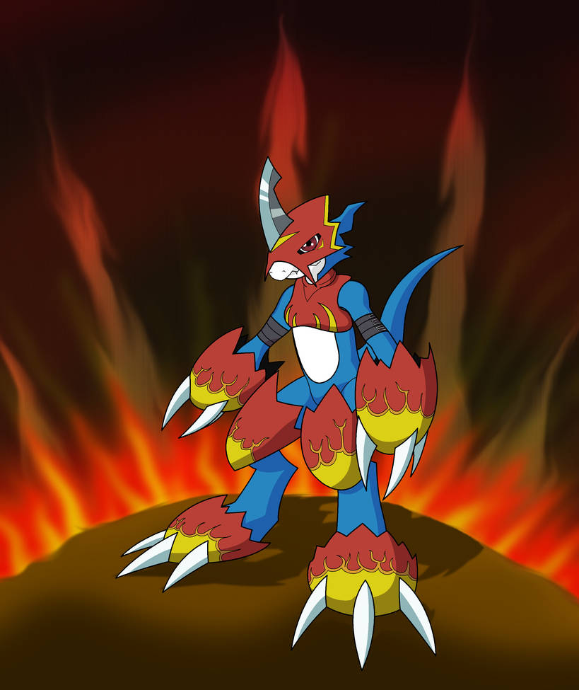 Flamedron Flamedramon. by Raz-Zyrak on DeviantArt