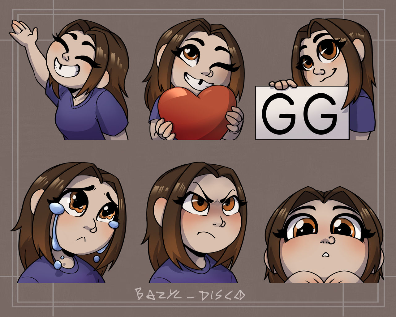 emotes commission by BazylDisco on DeviantArt