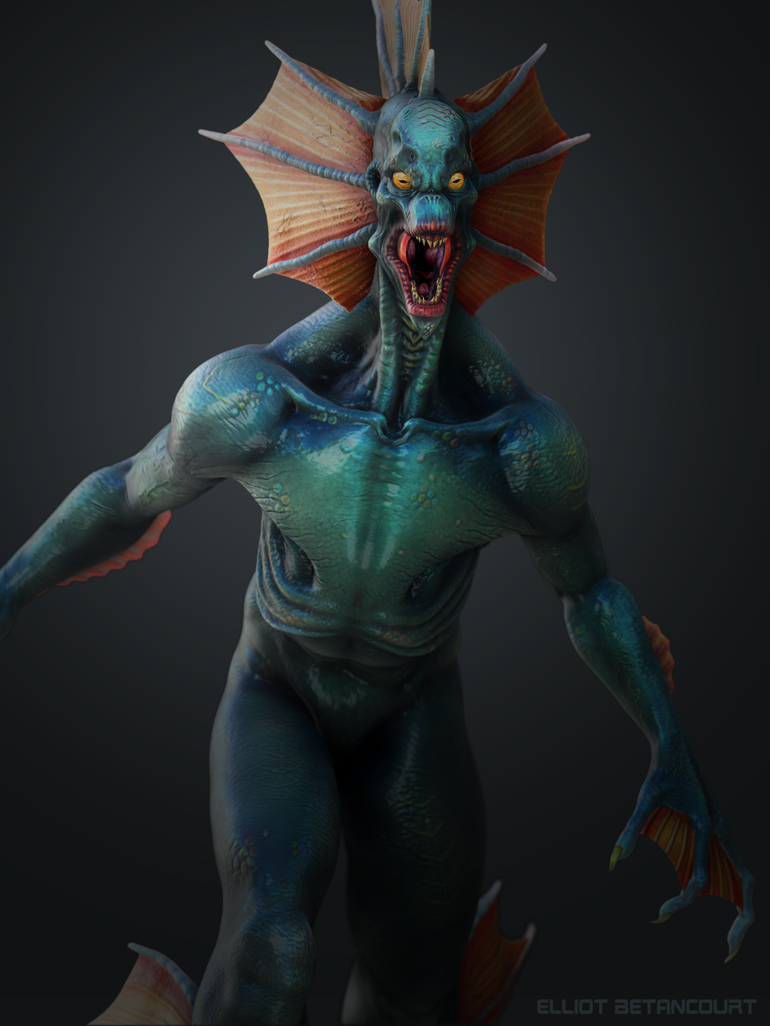 Bloodfen Raptor River Zora: New Render! by Elliot3D on DeviantArt
