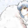 .:Sesshoumaru in the snow:.