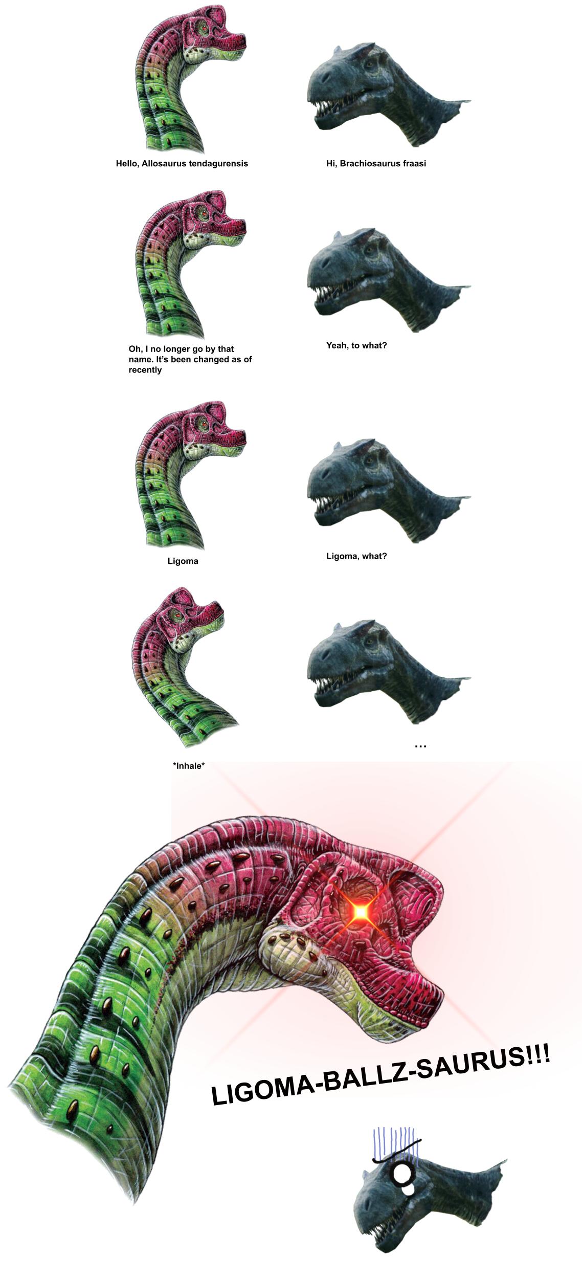Ligomasaurus, everyone. I-It's a real thing by PaleoFauna on DeviantArt
