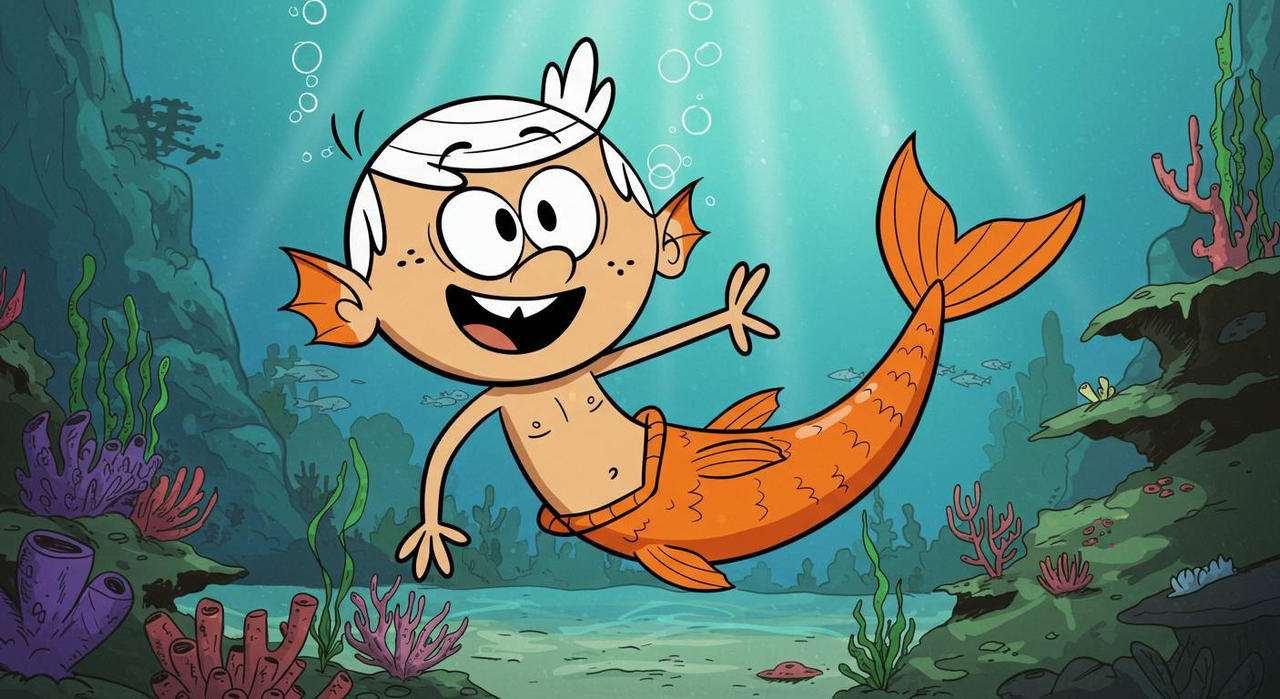 Lincoln the Merboy (AI Generated Ver.) by PatArter48 on DeviantArt