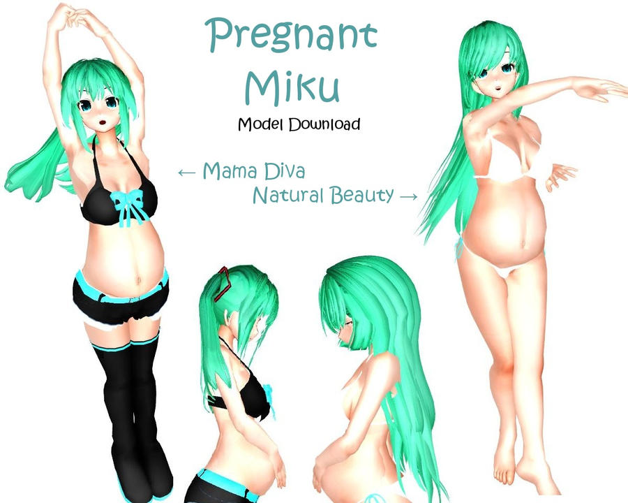 Pregnant Miku -Model DL-