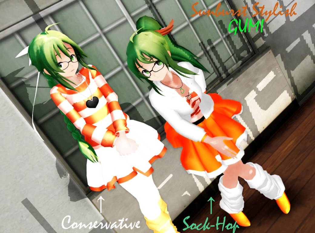 Sunburst Stylish GUMI -DL- by VocaloidKatia