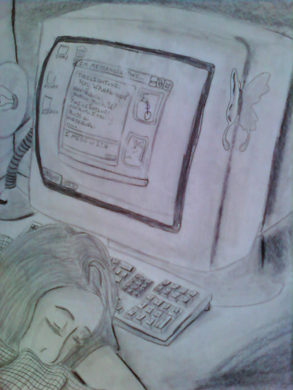 Crying At Computer Drawing Crying Computer by VampAngel92 on DeviantArt