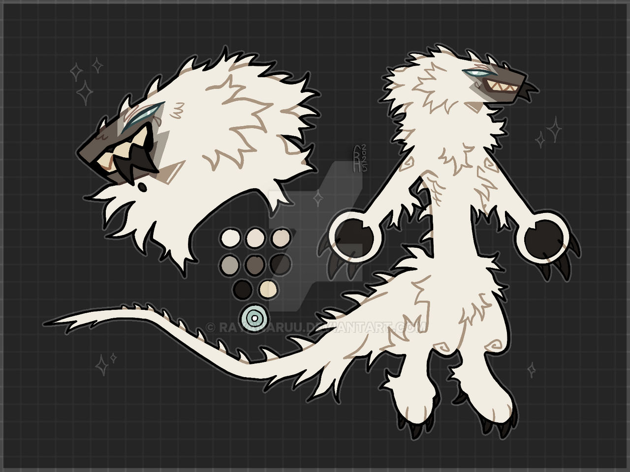 Snowy Raptor OC by Rayanaruu on DeviantArt