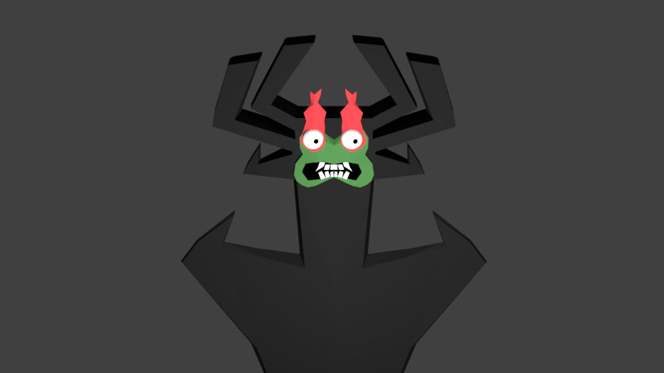 Aku Low Poly Model by dexter-roderick on DeviantArt