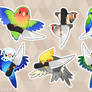 knifebird charm designs