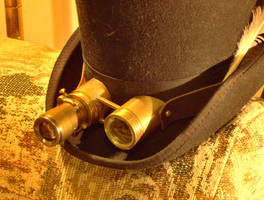 Telescopic Brass Goggles