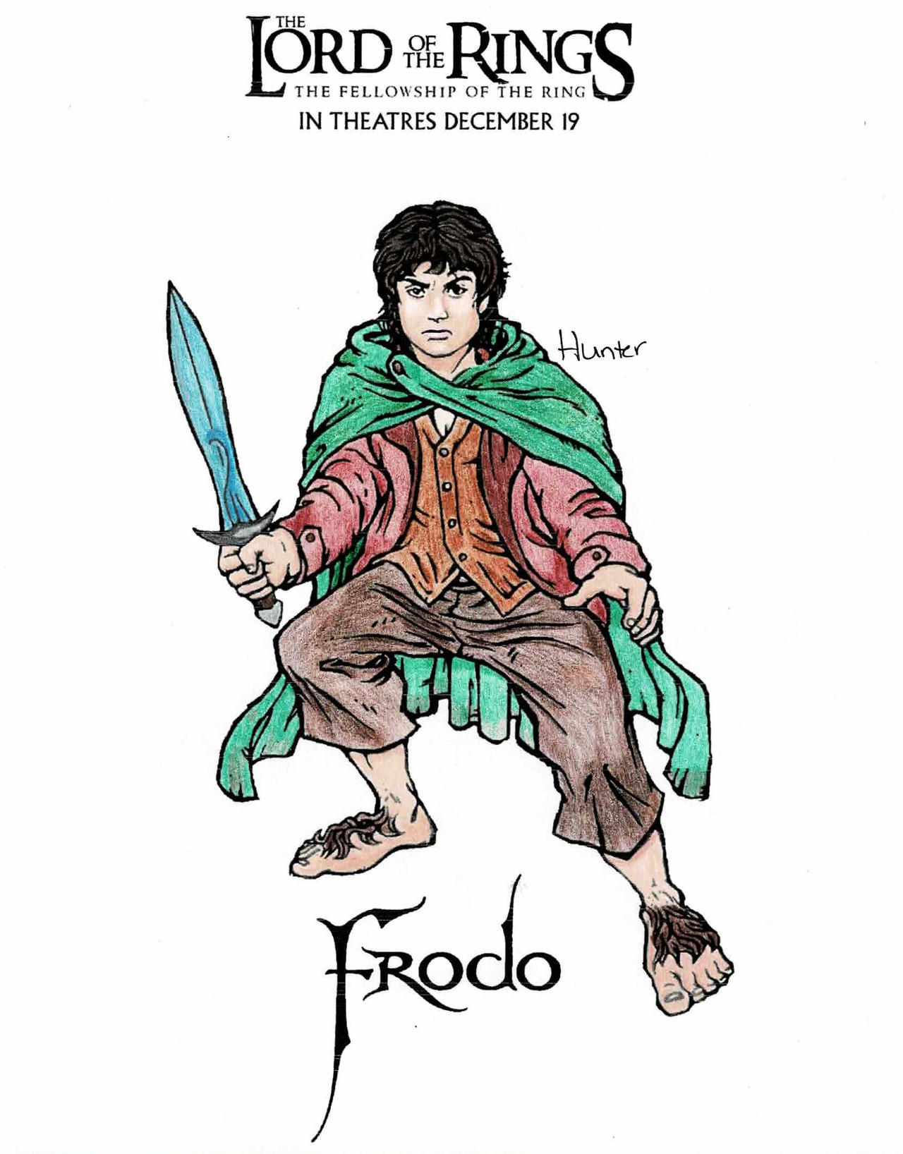 Frodo Deviantart Draw LOTR Frodo Coloring Page by Helliott283 on DeviantArt