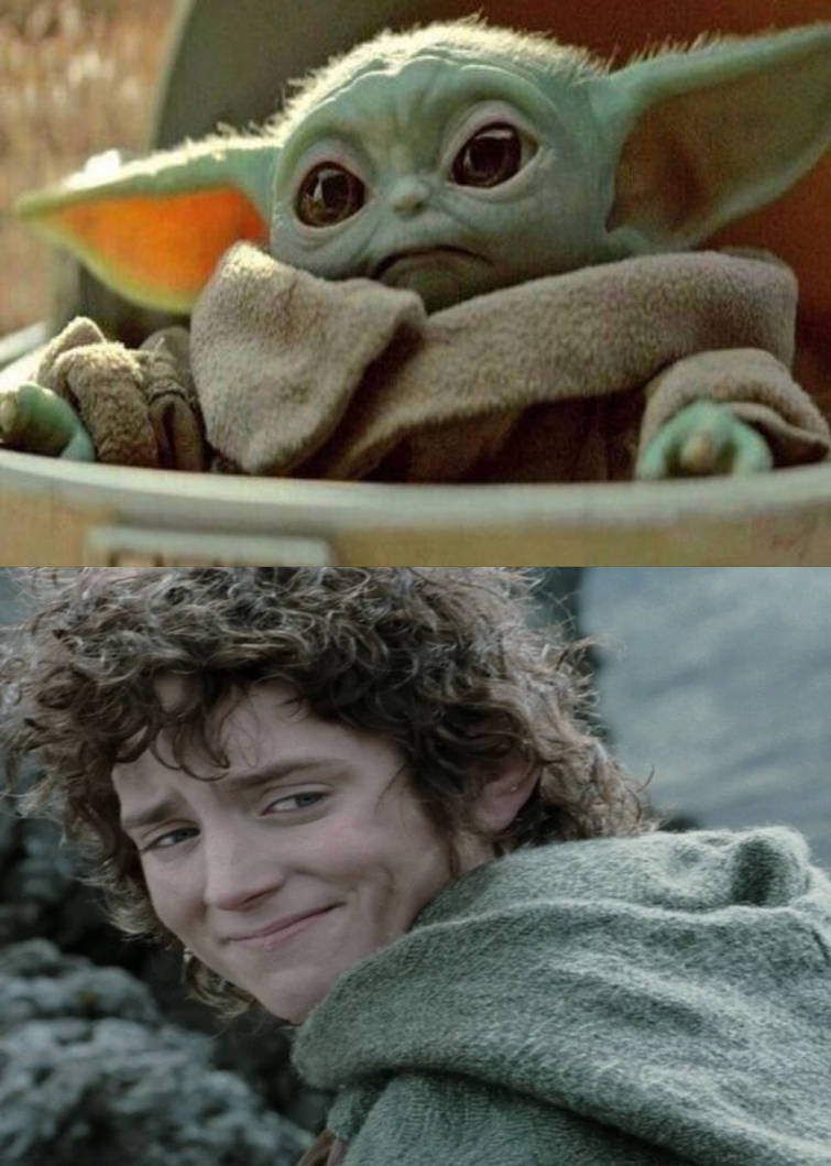 Frodo Is The Cutest Baby Yoda Ever by Helliott283 on DeviantArt
