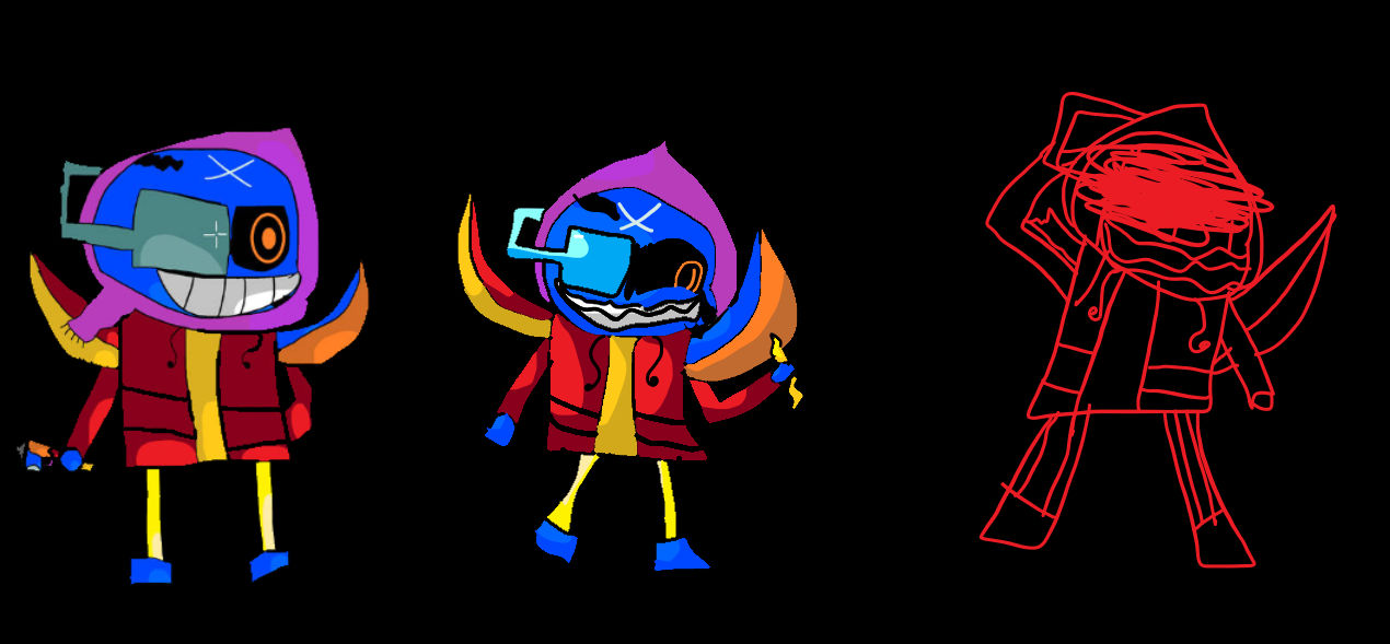 All 3 Phases Of Distorted Entity by DistortedEntity666 on DeviantArt