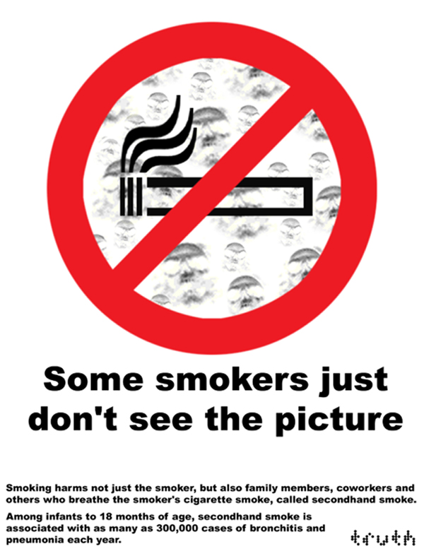 second hand smoke message