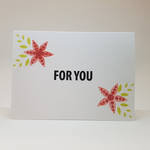 thank you card - red flowers by inconsistentsea