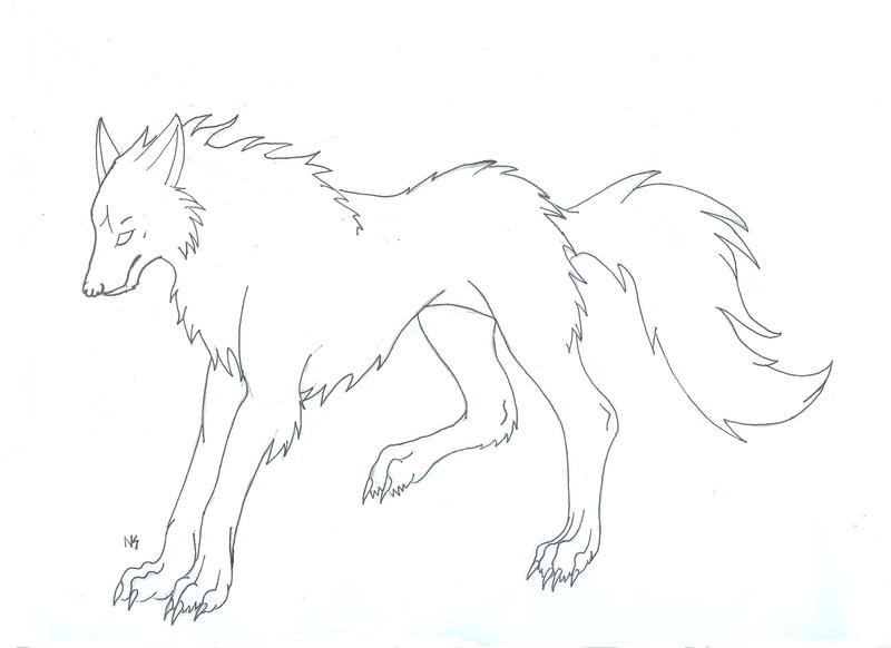 Basic Wolf Lineart free wolf lineart by Tauregil on DeviantArt