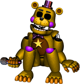 Rockstar Freddy  Fnaf freddy, Fnaf golden freddy, Fnaf