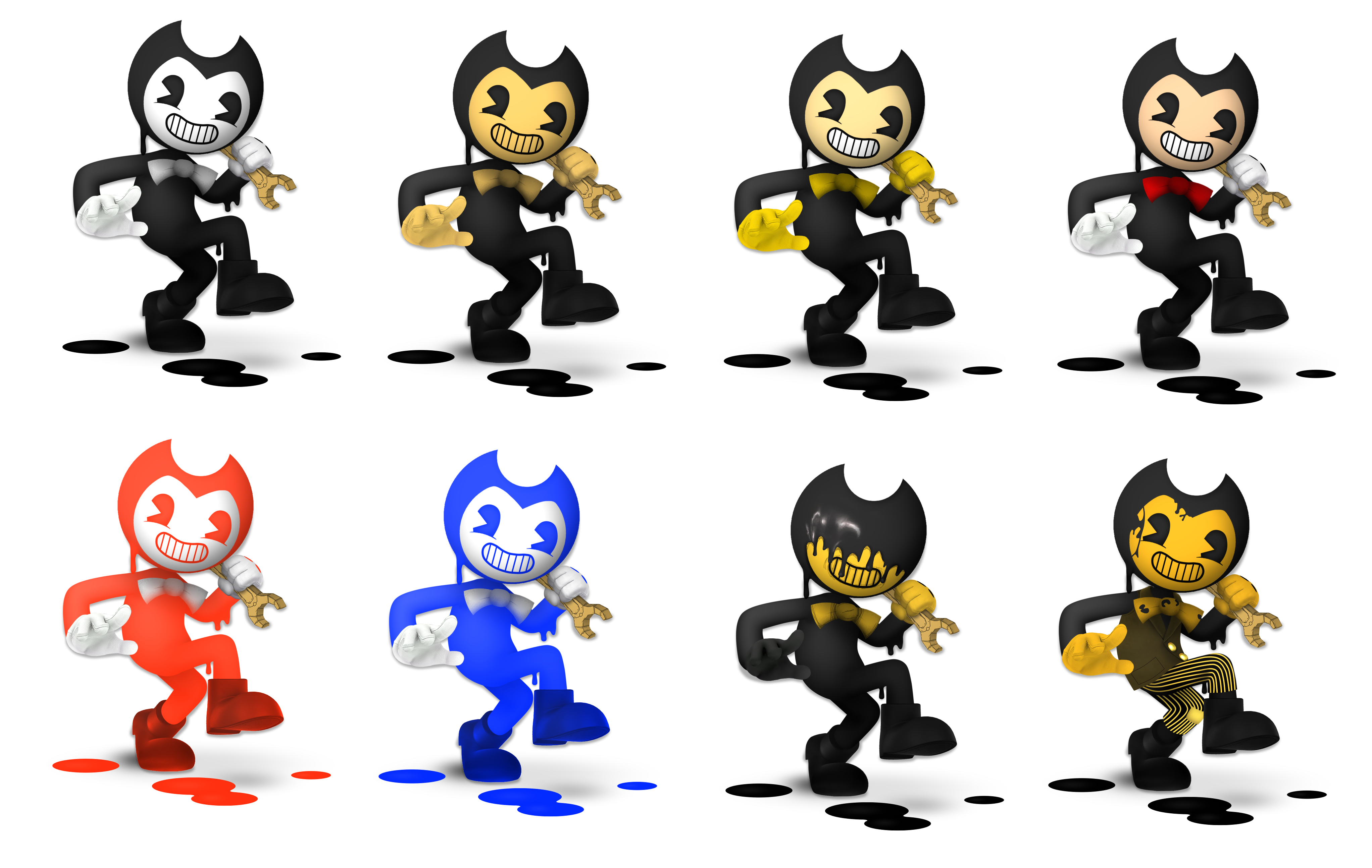 adventure bendy and the ink machine Characters V2 by aidenmoonstudios on  DeviantArt