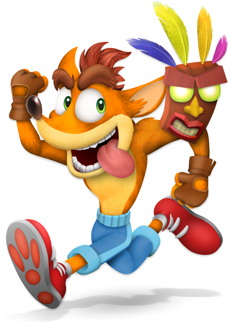 Crash Bandicoot Smash Bros style render by ChomperDev1antart on DeviantArt