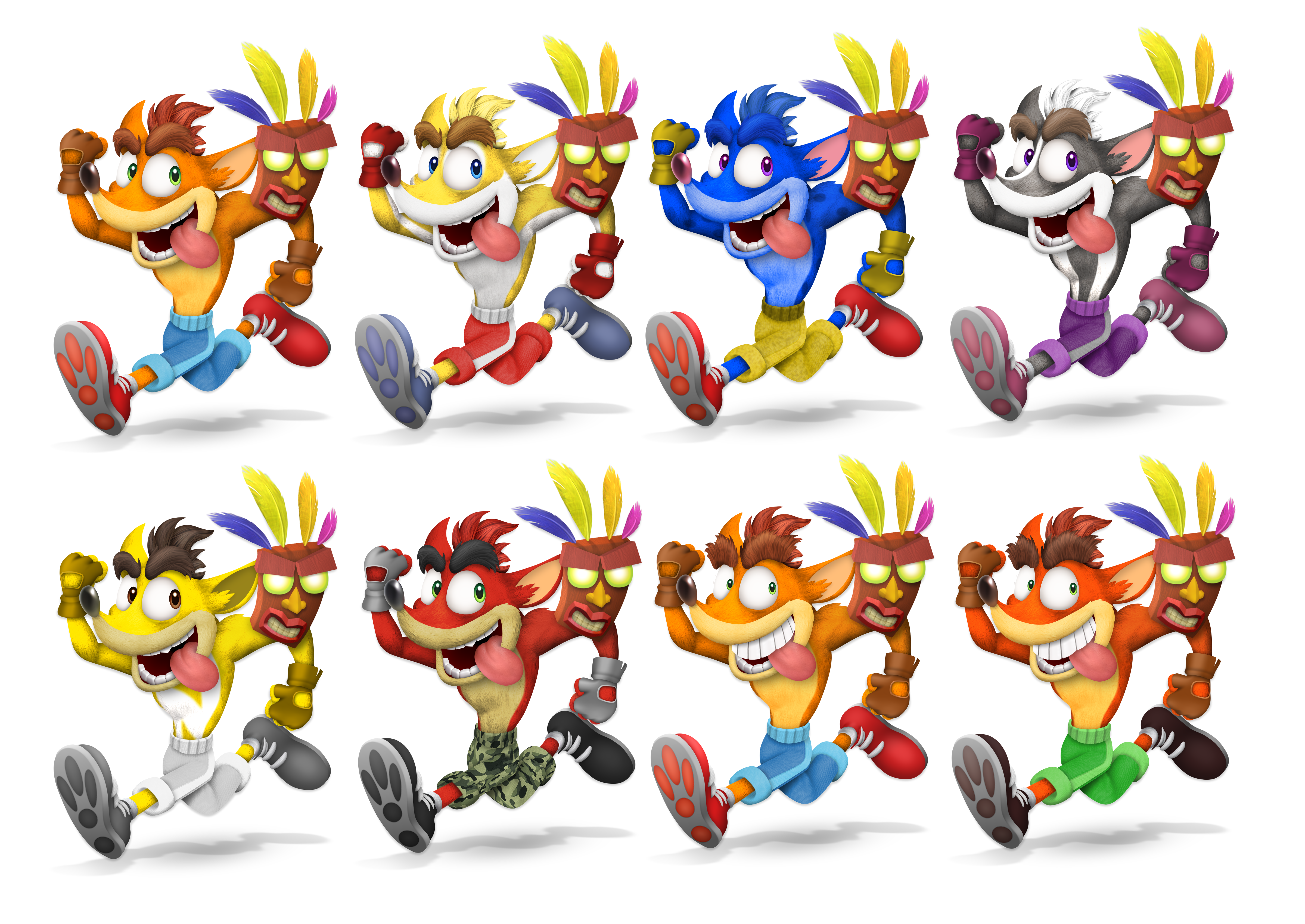 Crash Bandicoot Smash bros style render (Update) by ChomperDev1antart on  DeviantArt