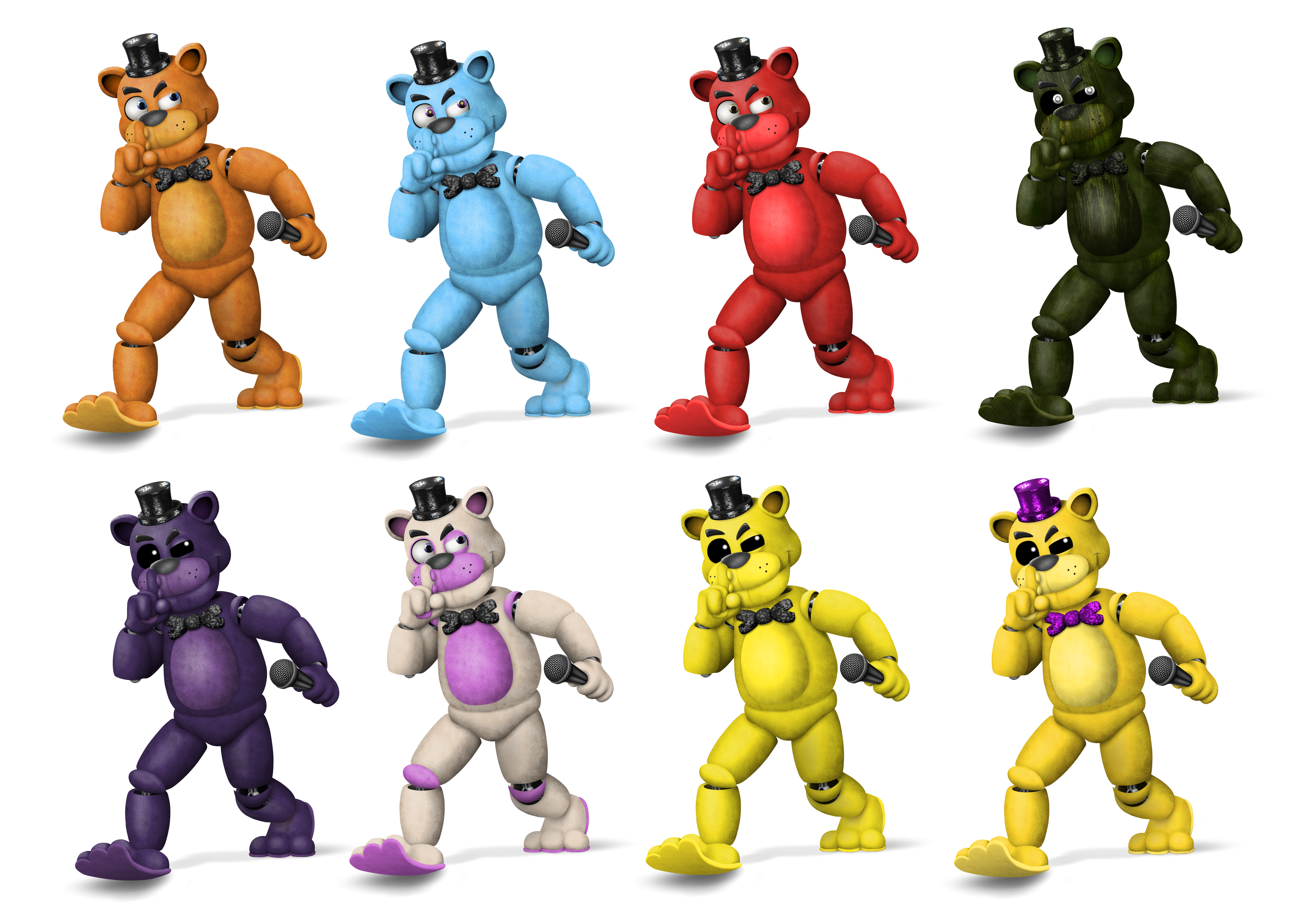 Fnaf 1 - freddy fazbear full body by SpringCraft20 on DeviantArt