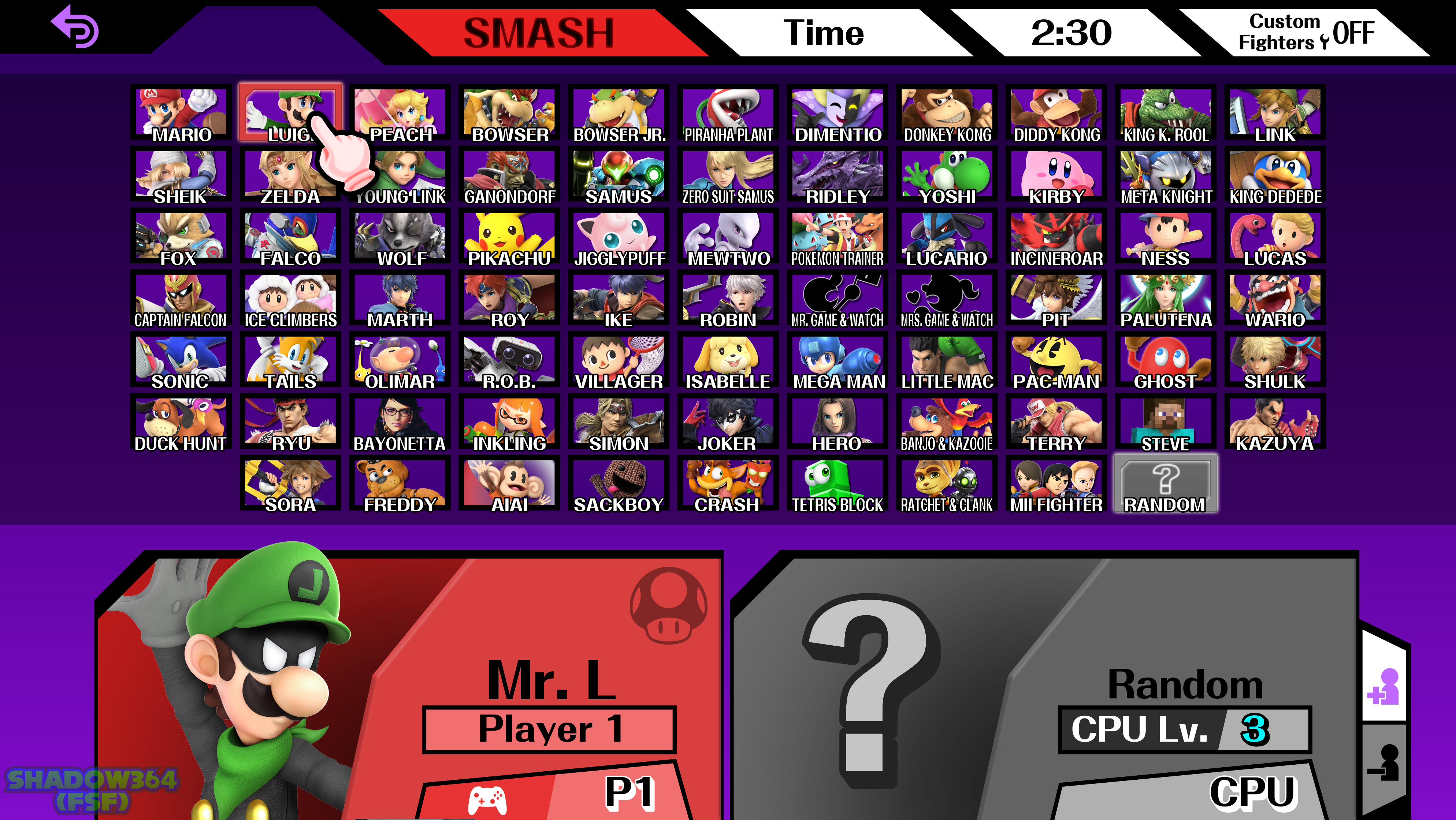 Super Smash Bros. 64 Character Roster (My Take) by WarchieUnited on  DeviantArt