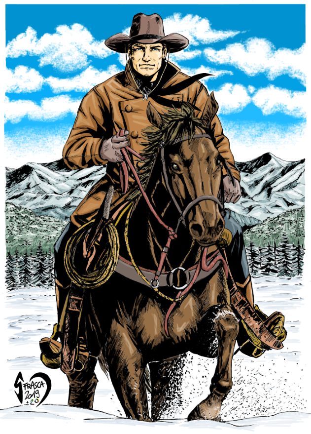 Tex Willer on horse by SFRA-Samuele-Frasca on DeviantArt