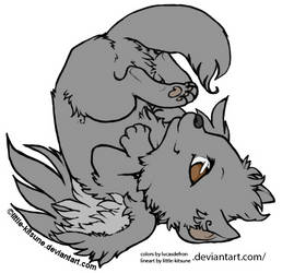 Winged Wolf Cub color