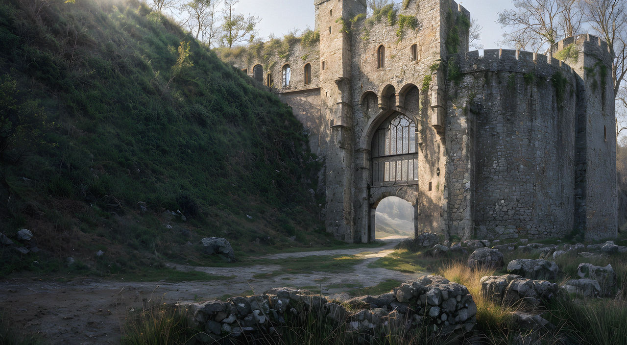 Medieval Gate by TheDiffusionGuy on DeviantArt
