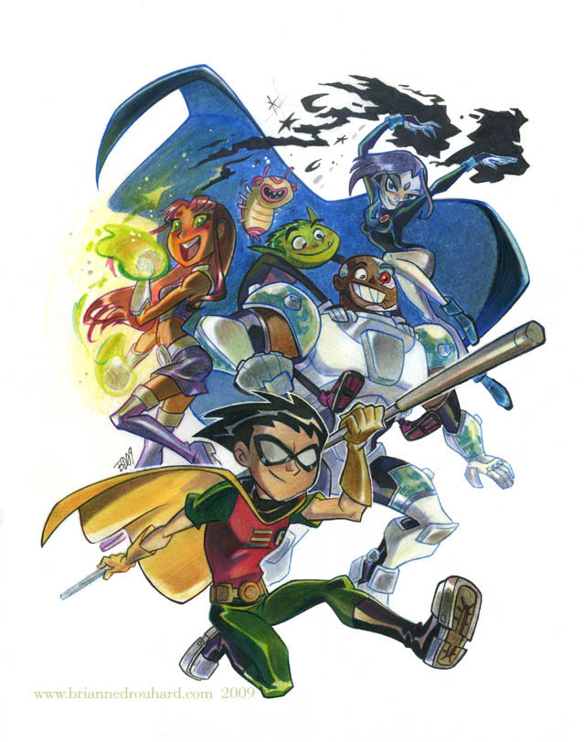 Teen Titans looking stupid