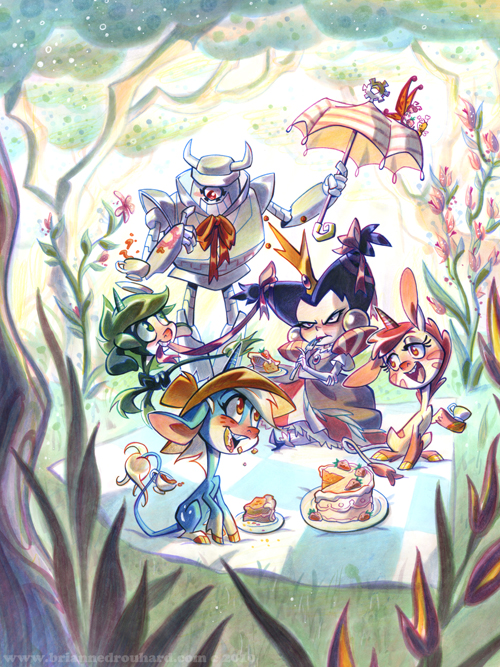 Unicorn Picnic by potatofarmgirl