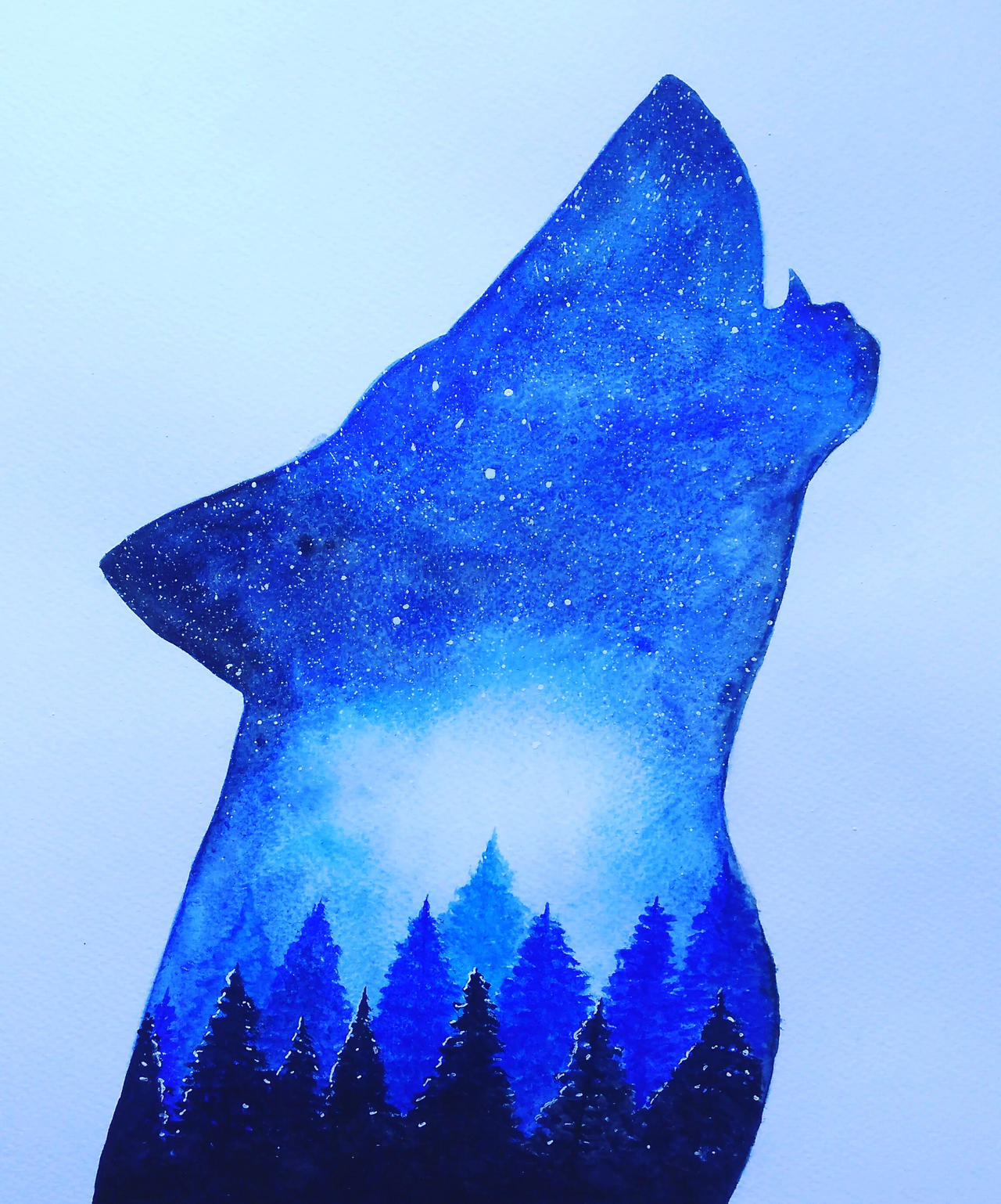 Wolf Howling by Rani0005 on DeviantArt