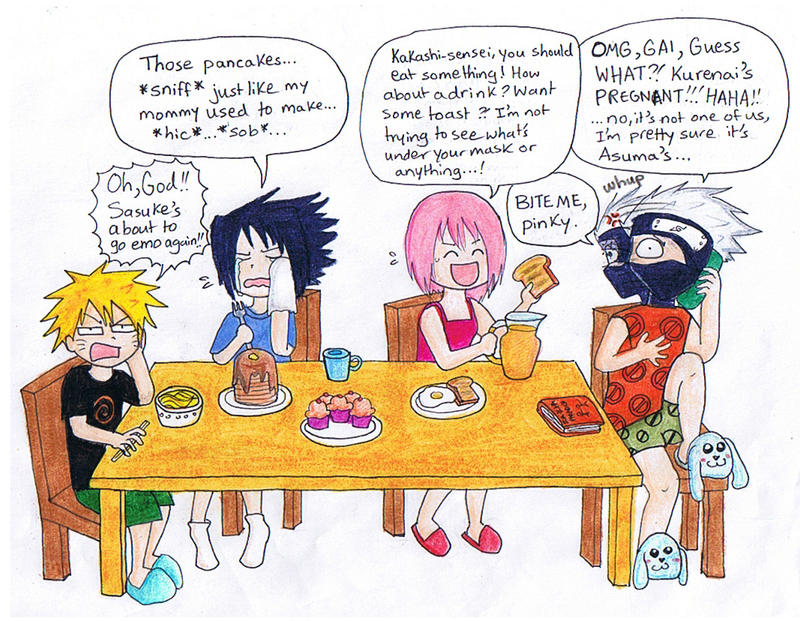 Breakfast with Team Kakashi