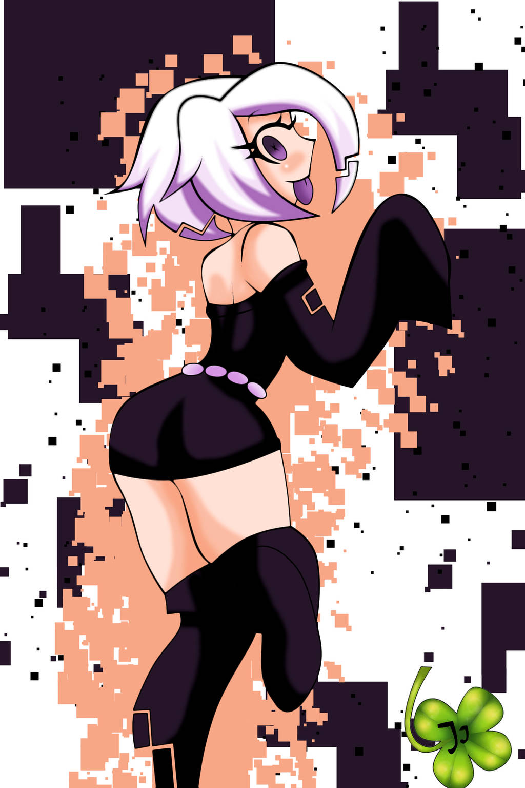 Commission - Humanized MissingNo. Ghost by Lucky-JJ