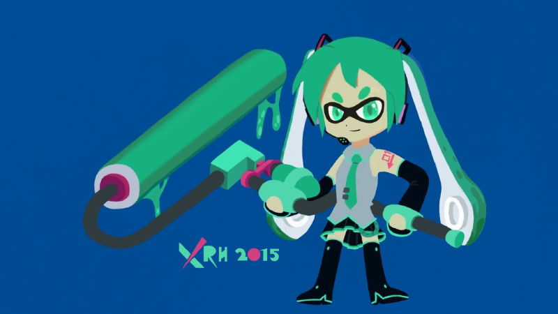 Splatune Inku Splatsune Inku: Rolling Girl by Winsona on DeviantArt