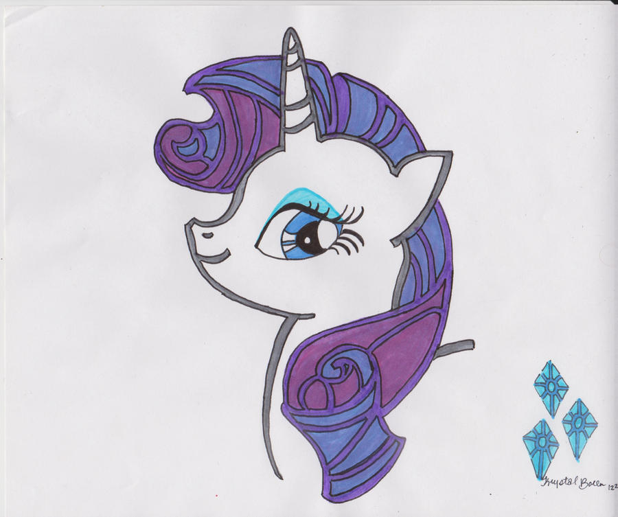 MLP Rarity by krystra on DeviantArt