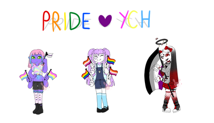 DISCOUNT Candyfloss Pride YCH || OPEN