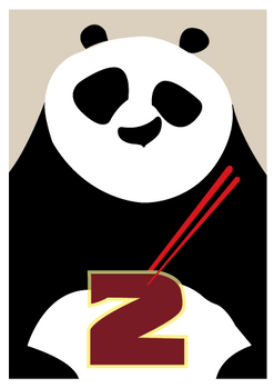 Poster Kung Fu Panda Minimalist