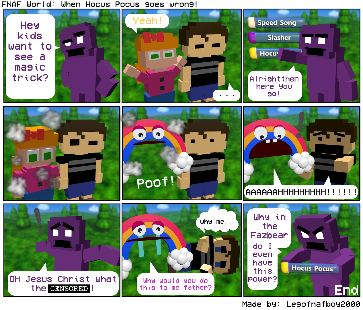 Fnaf 2 gets sucked into Fnaf world. PT. 1 - Comic Studio