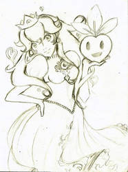 Princess Peach Sketch