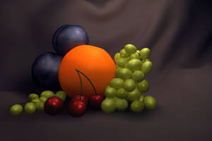 Fruit Pile Render Progress