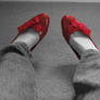 red shoes