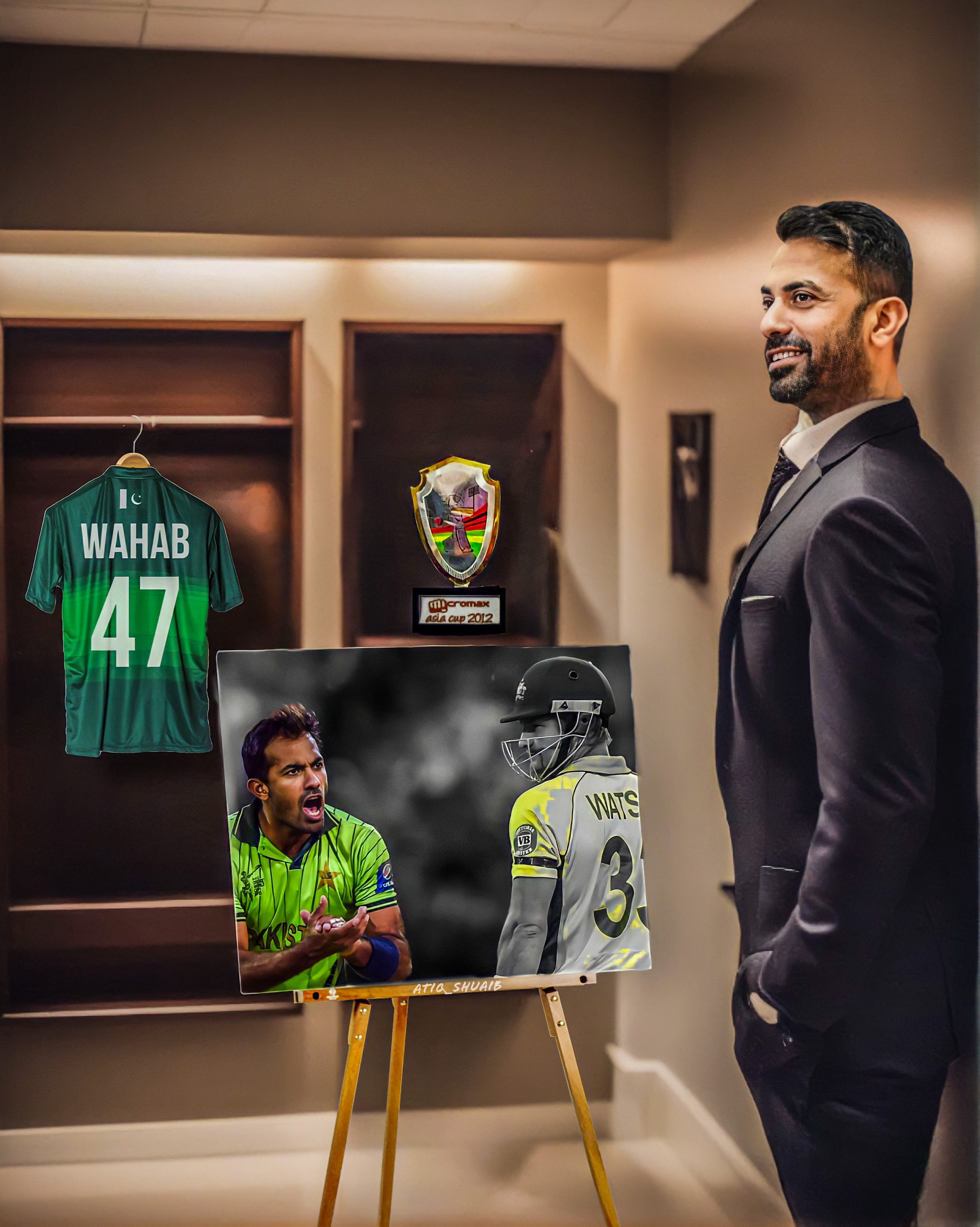 Whab Riaz Wahab Riaz Pakistan Cricket Team Bowler Wallpaper by atiqshuaib on ...