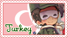 Turkey Pastel Stamp