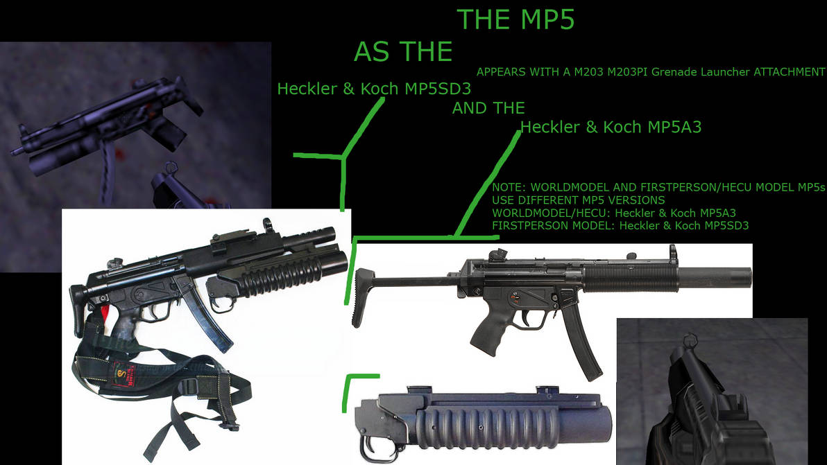 Half-Life: Opposing Force - MP5 reference by zoey-the-fish on DeviantArt