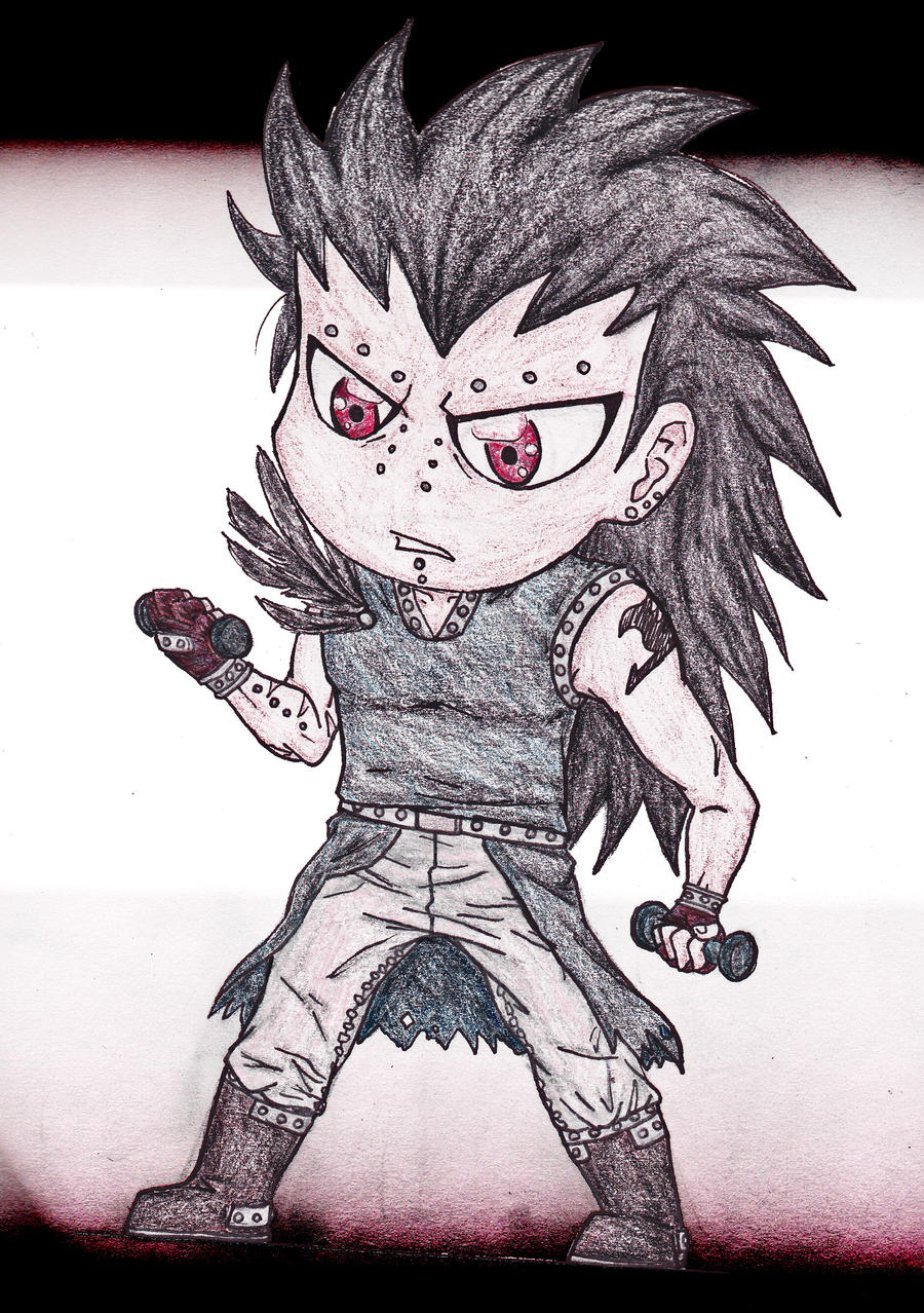 Chibi Gajeel Pumpin Iron