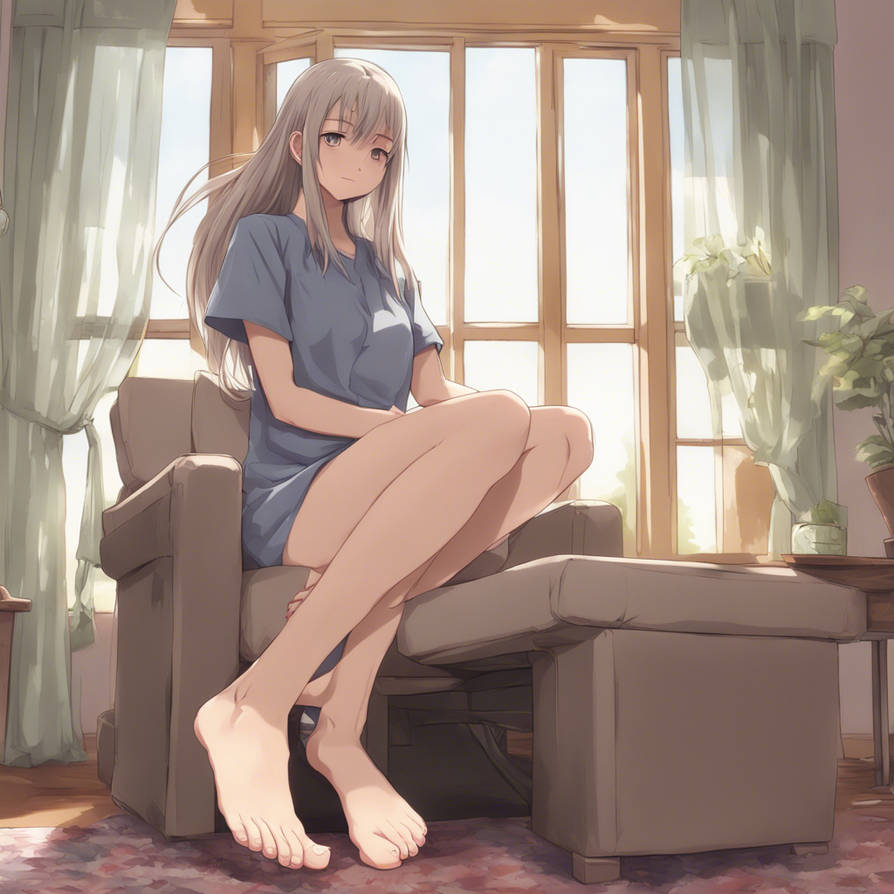 Anime girl feet