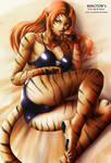 [Tigra] Laying down after a hunt :3 by NaaN-AnA