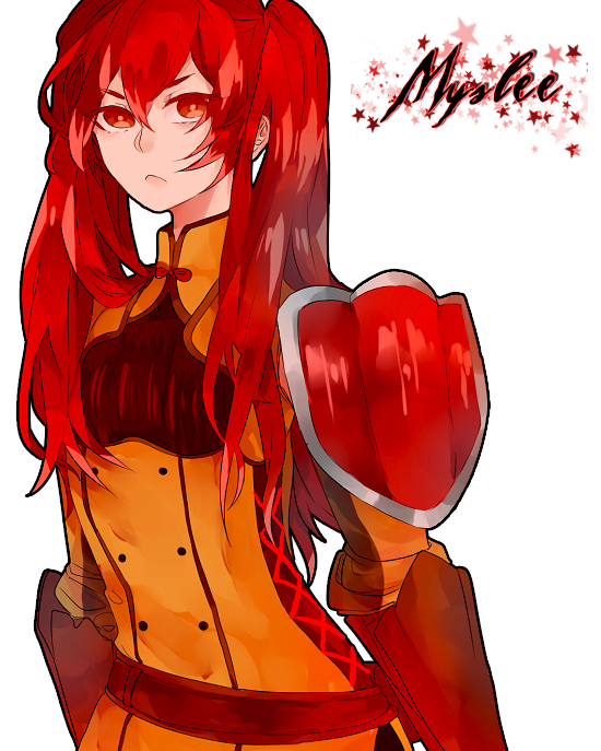Render Red Haired Anime Girl By Myslee Chan On Deviantart Render Red Haired Anime Girl By Myslee Chan On Deviantart