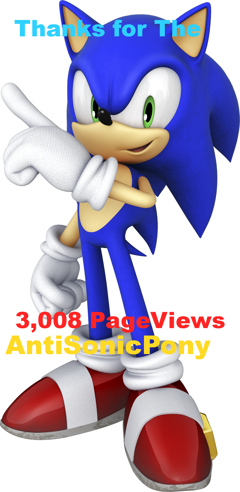 Thanks for the 3,008 pageviews*AntiSonicPony