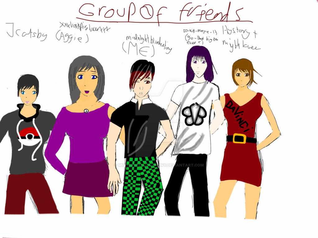 Deviantart Friends Format Group Of Friends ! by midnightbluedestiny on DeviantArt